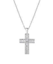 Collana Donna Amen CROCE Argento 925 codice CLCRBABBBZ