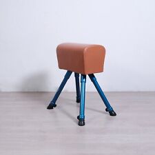 Cavallina da palestra vintage in pelle anni '80 regolabile in altezza