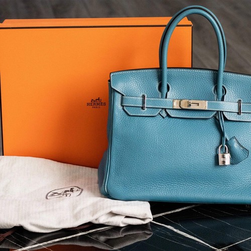 Hermes birkin blue jean - blue,