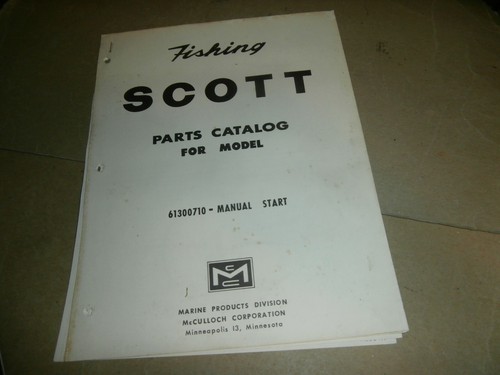 Vintage 1960 scott outboard - vintage,