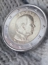 Moneta da 2€ 2022 MONACO - Stato di Conserv.: Spl++  Tiratura: 1.050.000 pezzi