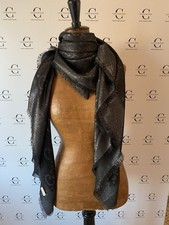 Gucci Scialle Stola in Lana E Seta