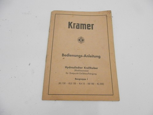 Kramer hydraulic lifter - hydraulic,
