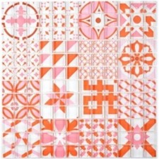 Mosaico Retrò Vintage Rosso
