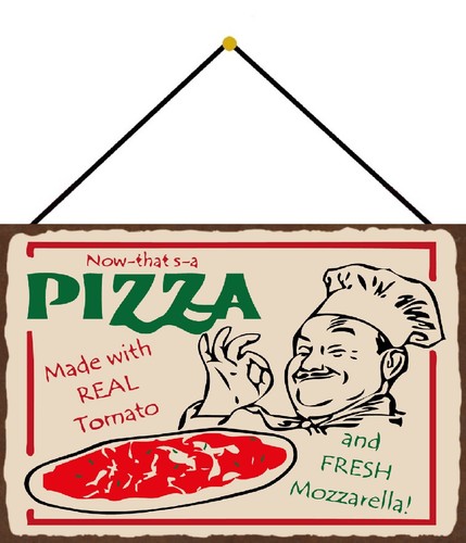 Targa latta 20x30 - latta, pizza