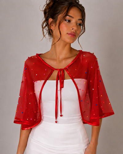 Cravatta coprispalle rosso