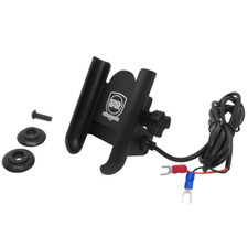 SUPPORTO PORTA TELEFONO UNIVERSALE CON USB FAR T-MAX 530 560