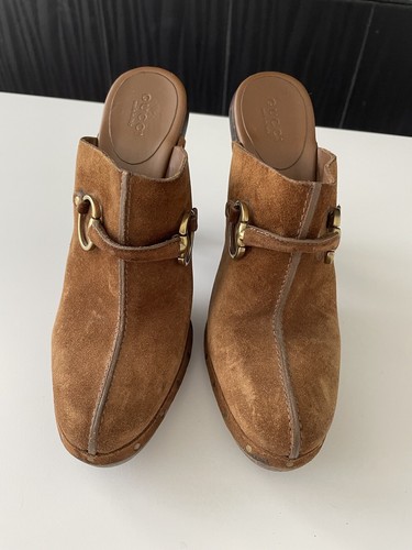 Gucci zoccoli scamosciati - zoccoli,