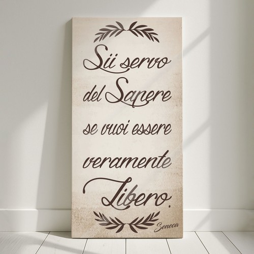 Quadro con frase seneca - di,