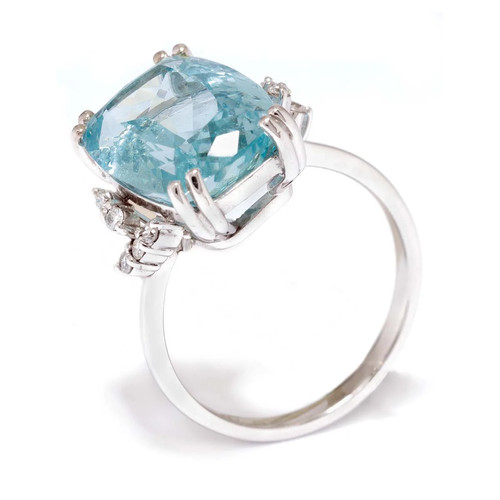 Anello acquamarina con