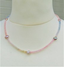 Collana di perle berillo keshi