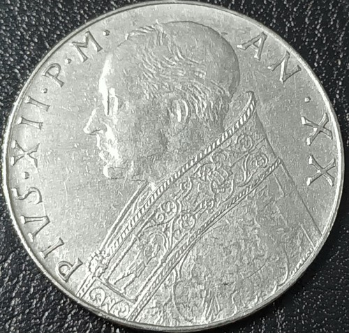 Vaticano moneta 100 - lire, 1958