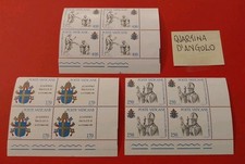 Francobolli Vaticano Quartina D'angolo Giovanni Paolo II Insediamento 1978 