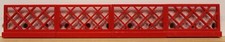 Lego articolo 3185 - Fence 1X4X2 Lattice - Colore Red