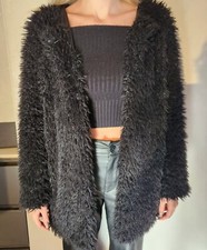 pelliccia nera morbida 