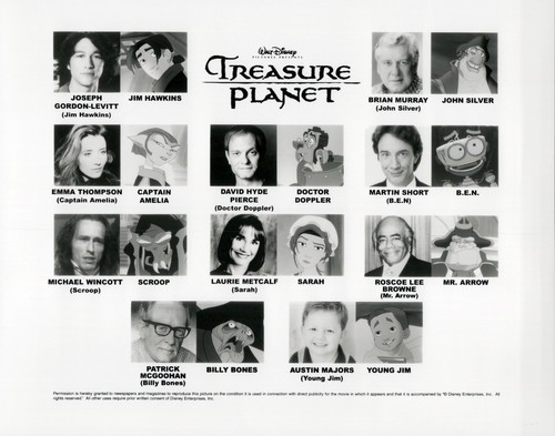 Treasure planet cast - treasure,