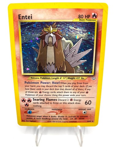 Carta pokémon entei rara - pokémon,