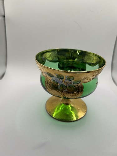 Tazza vetro sherbet verde - , tres