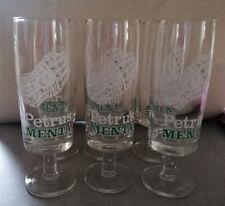 AMARO PETRUS 6 BICCHIERI PUBBLICITARI AMARO PETRUS MENTA DA COLLEZIONE VINTAGE 