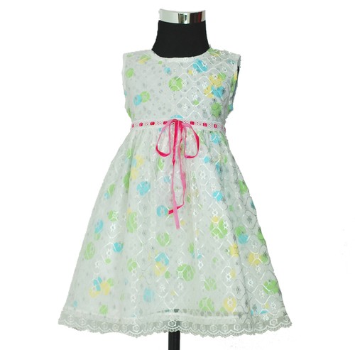 Vestito festa fiori bambina