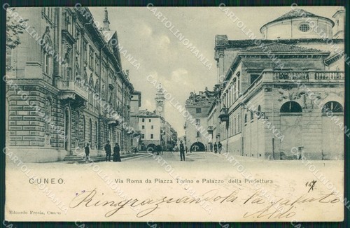 Cuneo città cartolina qk8800 - città,