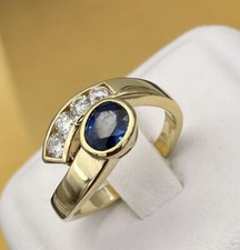 Anello zaffiro ring vero - ,