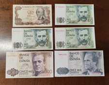 Spagna Lotto di 6 Banconote da Classificare, SI PARTE DA 1€!!!