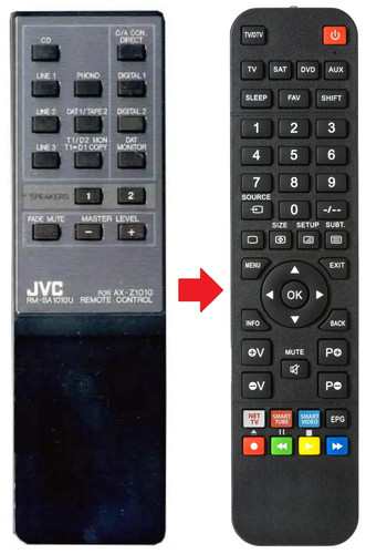 Telecomando adatto per - , jvc