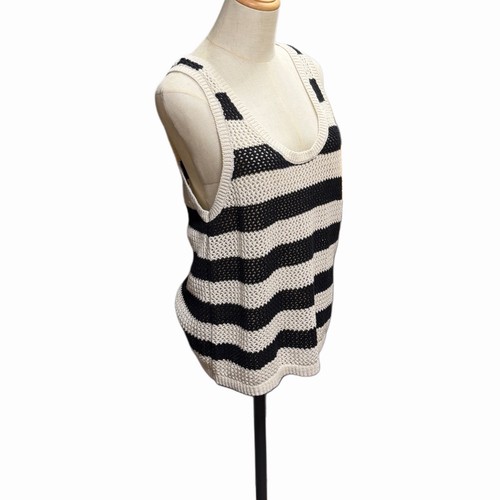 Maglione canotta maglia aperta