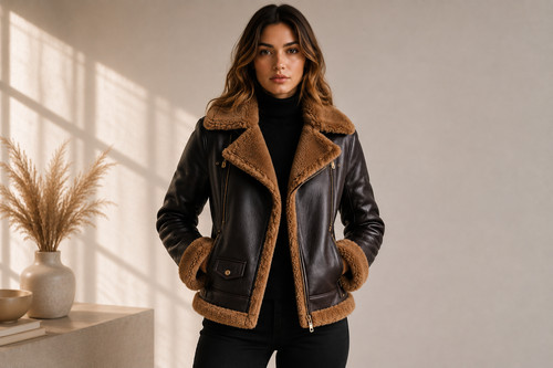 Giacca aviatore donna - , marrone