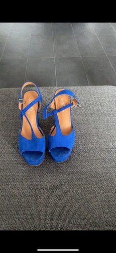 Tacco blu scamosciato - , 15