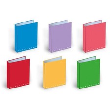 Monocromo Copertina 4 Anelli A5 18,5x22 cm Colori Assortiti