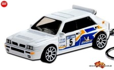 KEY CHAIN WHITE LANCIA DELTA