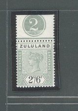 1894-96 Zululand - Sudafrica - Stanley Gibbons n. 26 - Numero tabella - MNH**