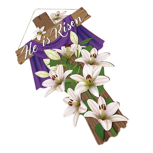 Croce pasqua legno lui è - pasqua,