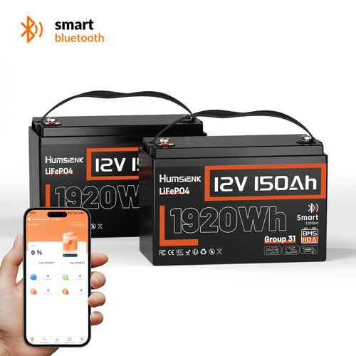 Humsienk 12v 150ah batteria - humsienk,