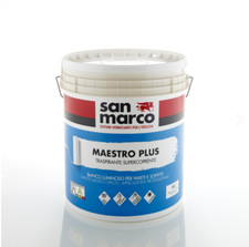 MAESTRO PLUS BIANCO Idropittura traspirante per interni supercoprente SAN MARCO 