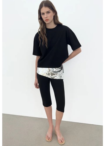 Shirt zara asimmetrica - t-shirt,
