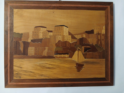 Quadro vintage intarsio - vintage,