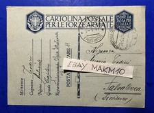 🔵 FRANCHIGIA POSTA MILITARE 11 AOI CAPITANO A.TODINI DI FALVATERRA WW2 1941 🤣