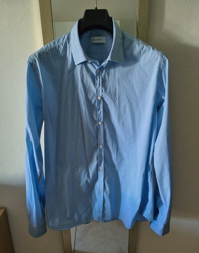 Camicia uomo azzurra aglini - uomo,