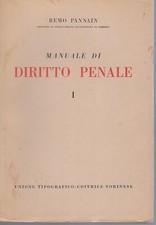 "Manuale di diritto penale" di R. Pannain