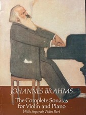 Spartito per pianoforte e violino Johannes Brahms sonate op 78 100 108