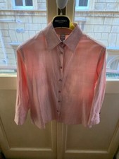CLASS ROBERTO CAVALLI 100 % SETA CAMICIA DONNA CON DISEGNIO TG SIZE 42 US 8