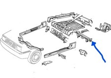 TRAVERSA PAVIMENTO FONDO POSTERIORE FIAT PANDA 141A MK1 DA 1991 ORIGINAL 7758095