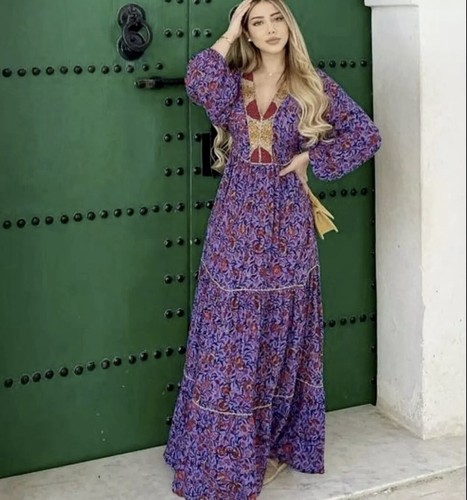 Abito maxi caftano zara - maxi,