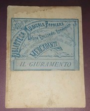 biblioteca musicale unica edoz. economica popolare mercadante il giuramento 1837