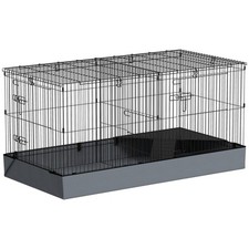 PawHut Guinea Pig Cage, 2 in 1