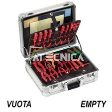 Valigia portautensili vuota in alluminio Fervi 0681 borsa porta attrezzi