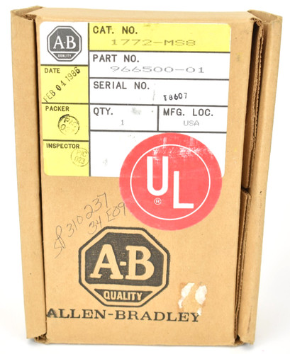 Allen bradley 1772 ms8 - allen, 1772-ms8
